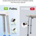 Space-Saving Triangular Shower Chair for Inside Shower, FSA/HSA Eligible 400 lbs Adjustable Shower Stool for Elderly and Disabled, Non-Slip Bathtub Chair with Stable-Bracing, Tool-Free Assembly, White