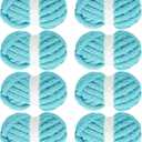 MABOZOO Chunky Yarn for Crocheting 8 Pack,Lake Blue Fluffy Jumbo Chenille Yarn,Soft Plush Yarn Bulky,Giant Thick Fuzzy Yarn for Hand Knitting or Arm Knitting (27 yds,8 oz Each Skein)