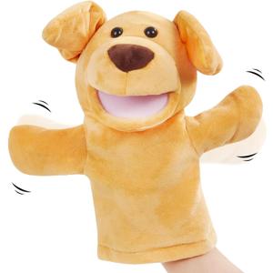 Dog Hand Puppet Puppy Muppets Plush Toys Show Developing Intelligence Gifts for Adults and Kids 10