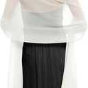 CHICGAL Women's Scarf Shawls and Wraps for Evening Dress Wedding Party Bridal Scarves Sarong Cover Ups