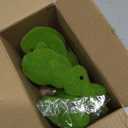 YOUMEHE 5-inch Moss Bunny Decor, 3-Pack Artificial Moss Flocked Rabbit Figurine, Green Furry Moss Bunny Statue, Easter Table Decoration, Cute Rabbit Ornaments