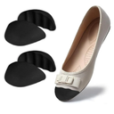 Dr.Foot Shoe Inserts for Loose Footwear, Toe Cushion for Shoes Too Big, Make Shoes Fit for Casual Sports High Heels Boots (Large: One to Two Sizes Bigger, Black)