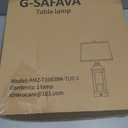 G-SAFAVA 23.75" Retro Farmhouse Black Table Lamp for Living Room Bedroom Nightstand Single Pack Touch Control Bedside Nightlight Vintage Modern Lamp with USB C+A Ports and 2 Light Sources