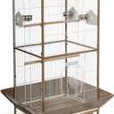 Prevue Pet Products Pagoda Cockatiel Cage, Coco and Cream, 24.0"L x 22.0"W x 58.5"H