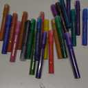 Grabie 24 Glitter Metallic Markers, Medium Tip Glitter Acrylic Paint Markers, Quick-Drying Water-based Ink Glitter Pens for Adults, DIY Crafts Making, Set of 24