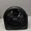Amazon Basics Air Circulator Fan, Desk Fan for Bedroom, Home and Office, With 90-Degree Tilt Head, 3 Speed Settings, Lightweight (4.2 LBS), 70 Watts, Black, 14.8"Wx7.6"Dx14.1"H