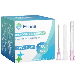 100Packs 18Ga 1.5inch, Lab Dispensing Accessories, Measurement, Refilling Inks (18Ga 1.5inch 38mm)