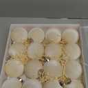 Velvet Ornaments for Christmas Tree Decorations - Beige Christmas Ball Ornament for Indoor Holiday Decor - Shatterproof Xmas Bulbs Ornaments 80mm 3.15inch - Pack of 16