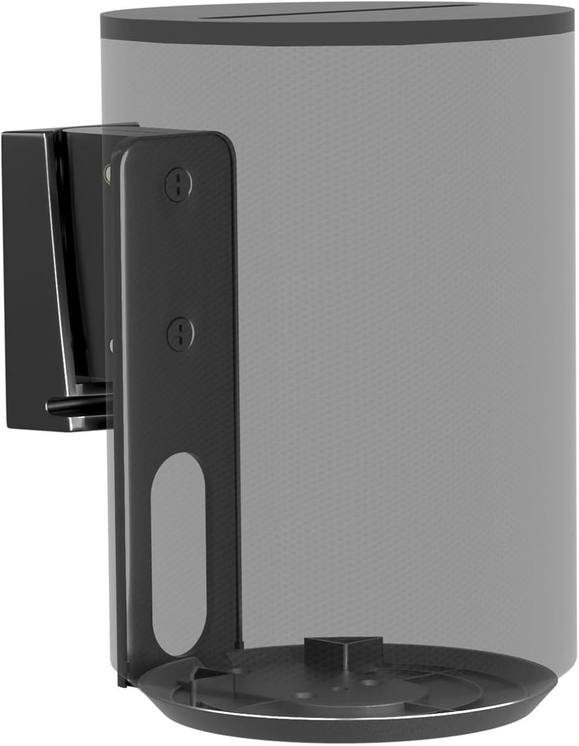 PUTORSEN Speaker Wall Mount for Sonos Era 100,Tilt & Swivel Speaker Shelf Bracket for Better Audio Enjoyment,Cable Management,Hold up to 6.6lbs (1 Pack Black)