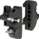 Key Lockable 2 Way Gate Latch,Key Operates on Both Sides of Gate,2 Sided Gate Fence Lock for Outdoor Gates,Locking Gate Door Lock Fence Latch Gate Hardware for Metal,Wood,Vinyl Fence,Black Finish