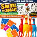 QUOKKA Fast-Paced Challenge with Chickens, Color Bracelets & 100 Cards  Outrageous Group Game for Game Night, House Parties & Grown-Up Chaos  A New Take on a Classic Floor Games