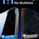 MAGIC JOHN 2 Pack for iPhone 15 Pro Max 6.7 inch Privacy Glass Screen Protector, Auto Dust-Elimination Installation, Bubble Free, Easy Installation