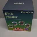 PeckCam Smart Bird Feeder with Camera 2K Live Real-Time Alert AI Identify with 32G Card DIY Attachments Camera Bird Feeder Solar Powered Wireless Outdoor Birdwatching Gift for Birds Lover, Red