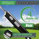 2 Gallon Electric Garden Sprayer, 7.4V Battery Powered Sprayer with USB Rechargeable Handle, Telescopic Wand, 4 Adjustable Nozzles, Battery Indicator, Shoulder Strap for Lawn, Plant Watering & Yard