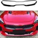 YOUTOOCAR Grille Cover Trim Compatible with Kia Stinger 2018-2023 Accessories (Glossy Black, Center Grille Cover)