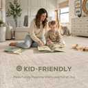 7x9 Area Rug Living Room: Washable Large Vintage Beige Rugs Neutral Non-Slip Soft Stain Resistant Indoor Carpet for Bedroom Nursery Dining Room Under Table Bed Home House Office Playroom