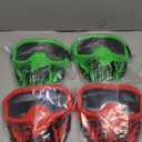 4 Pack Upgraded Tactical Mask with Goggles Compatible with Nerf Rival, Apollo, Zeus, Khaos, Atlas, & Artemis Blasters Rival Mask