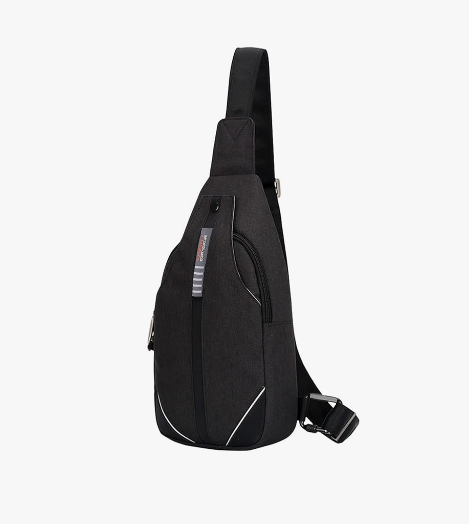 WATERFLY Small Crossbody Sling Backpack Anti Theft Backpack for Traveling Chest Shoulder Bag Small