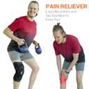 Hinged Knee Brace for Knee Pain Knee Braces for Meniscus Tear Knee Support with Side Stabilizers for Men and Women Patella Knee Brace for Arthritis Pain Running Working Out Black (XXX-Large)