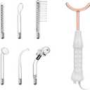 Hi Frequency Facial Care Tool Skin Tonning Device with 7 Electrode Tubes 2 Colors Options Elitzia ETSC640N (Orange)