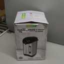 NutriChef Hot Water Urn Pot 3.38 QT, Insulated Stainless Steel Hot Water Dispenser & Boiler, Auto & Manual Dispense, Safety Lock, Electric Kettle