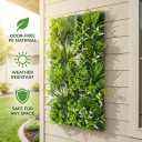 Artificial Greenery Wall, 40''x 20'' Plant Panels, UV-Anti Faux Grass Wall