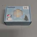 Monogrammed Christmas Stocking Holder with Initials,2 in 1 Fireplace Stocking and Garland Hanger for Mantle,2 Hooks Letter Gold Stocking Holder for Xmas Fireplace (Letter-H)