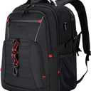 KROSER Travel Laptop Backpack 17.3 inch XL Computer Backpack Stylish College Backpack with RFID Pockets USB Charging Port REFLECTIVE STRIPS Water-Repellent Daypack for Business/Men