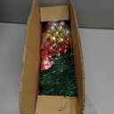 Mini Tabletop Christmas Tree with 30 LED String Lights, Star Top, Perfect for DIY Decoration 2ft