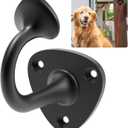 Dog Leash Holder for Wall, Heavy Duty Hook for Lead Management, Easy to Install, Fully Welded Hook for Indoor & Outdoor Use, Black