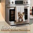 Funny Yorkie Gifts Kitchen Towels, Yorkie Coffee Microfiber Dish Tea Towel for Kitchen Decor, Funny Yorkie Bar Decor, 16x24 Inch