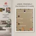 18x24 Poster Frame 4 Pack, White Solid Wood Picture Frame with Polished Plexiglass, Wall Hanging