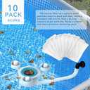 Surface Float Skimmer,No Installation Required, no Adjustable Bracket Required,Comes with 10 Filter Socks, Special Note: Skimmer Rate not exceeding 1100 GPH(Turquoise)
