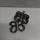 Mountain Bike MTB Pedals Parallel Bicycle Road Pedal 9/16 Inch Ultra-Light Flat Aluminum Alloy Sealed Bearing with Anti-Skid 1 Pair (Black green) 2 Pcs