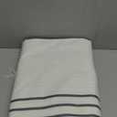 Awellife Gray Shower Curtain for Bathroom Stripe Tassel Shower Curtain 72 X 96 Farmhouse Cotton Boho Dark Grey