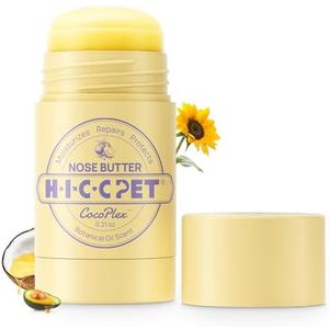 HICC PET Nose Balm for Dog & Cat - Moisturizes Repairs Soothes Dry/Cracked Nose - Dogs Snout Soother with Fermented Coconut Oil, Dog Nose Butter Daily Care & Protection - All Natural & Lick Safe, 2 Pack