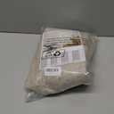 LAMIT 45 Inch Short Window Linen Curtains, Light Filtering Panels Back Tab and Rod Pocket Neutral Drapes for Cafe/Bathroom/Loft Room, Brown, 2 Panels, 34 x 45 Inch