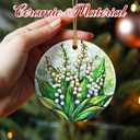 Christmas Ornaments, Lily of The Valley Flower Ornament, Christmas Tree Ornaments, Xmas Decorations, Holiday Decorations, Gifts for Flower Lovers, Holiday Party Gifts, and Xmas Gift Ideas
