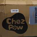 Chez Paw XXL Orthopedic Dog Bed for Extra Large Dogs, Extra Thick Egg-Crate Foam Waterproof Pet Couch with Removable Washable Cover, 4-Sided Bolster & Non-Slip Bottom, Brown 45"x35"x7.5"