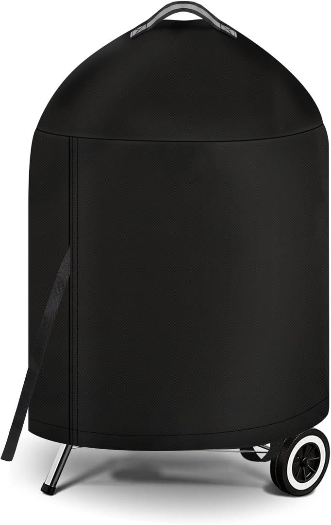 iCOVER Grill Cover for Weber 22 Inch Charcoal Kettle- Heavy Duty Waterproof BBQ Cover for Weber Char-Broil 22 Inch Charcoal Kettle Grills