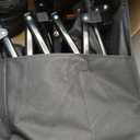 Collapsible Wagon Cart Heavy Duty Foldable, Folding Beach Wagon with Big Wheels for Sand, Utility Grocery Cart with Side Pocket and Brakes for Camping Sports Outdoor Activities, Black