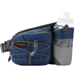 Waist Pack with Water Bottle Holder for Running Walking Hiking Fanny Pack Hydration Belt