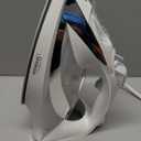 Sunbeam Turbo Steam Iron, 1700 Watt, Nonstick Ceramic Soleplate, Horizontal or Vertical Shot of Steam, Quick Heating, 3-Way Auto-Off, White and Chrome,9.3"L x 3.7"W