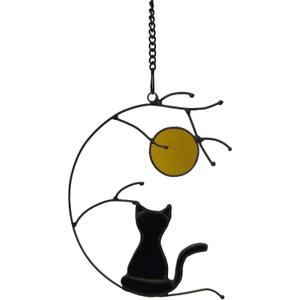 Cat Memorial Gifts for Loss of a Cat, Suncatchers for Stained Glass Window Hangings,Loss of Pet Sympathy Gift for Women