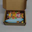 Blulu 3 Pcs Tiki Party Decor Hawaiian Luau Party Decorations Tropical Aloha Wooden Bar Table Sign Colorful Farmhouse Tiki Centerpieces for Table Summer Welcome Housewarming(Classic,5.11 Inch)