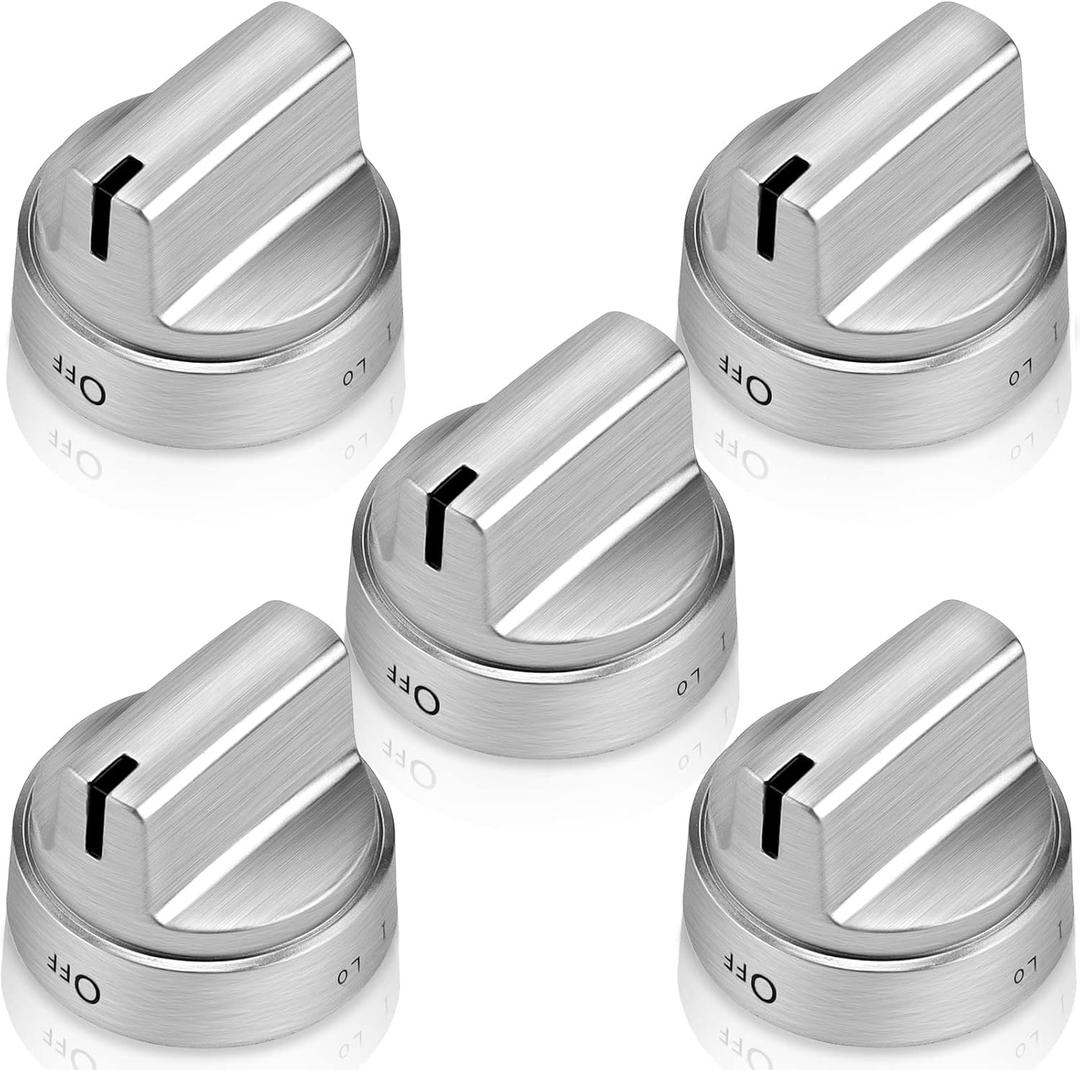 AMI PARTS Fits for GE Stove Knobs Replacement WB03X24818 Compatible with Ge Gas Range Stove Knobs - (Not Universal) Replace 4363588 AP5989029 PS11729081 EAP11729081 5-Pack B09Y8MTWZ2
