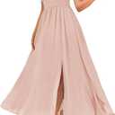 GRACE KARIN 2026 Women's Summer Floral Wedding Guest Dress,Beach Flowy A Line Maxi Off Shoulder Bridesmaid Dresses, Size XL