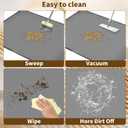 Extra Large Premium Cat Litter Mat, Cat Litter Trapping Mat, Non-Slip Scatter Control Trapping Mat for Litter Box, Easy to Clean Litter Pad, Scatter Control Mat(34x22 Inches - Gray)