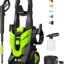 Pressure Washer, Washer with 4 Quick Connect Nozzles, Pressure Cleaning Machine with Foam Cannon for Cars/ Fences/ Driveways/ Patios/ Home Cleaning