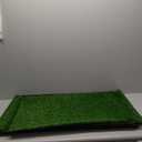 LOOBANI Large Dog Grass Pad with Tray - 35x23in Dog Litter Box with 2-Pack Replacement Artificial Grass Puppy Training Pads - Potty Tray for Balcony Apartment Indoor Outdoor Use